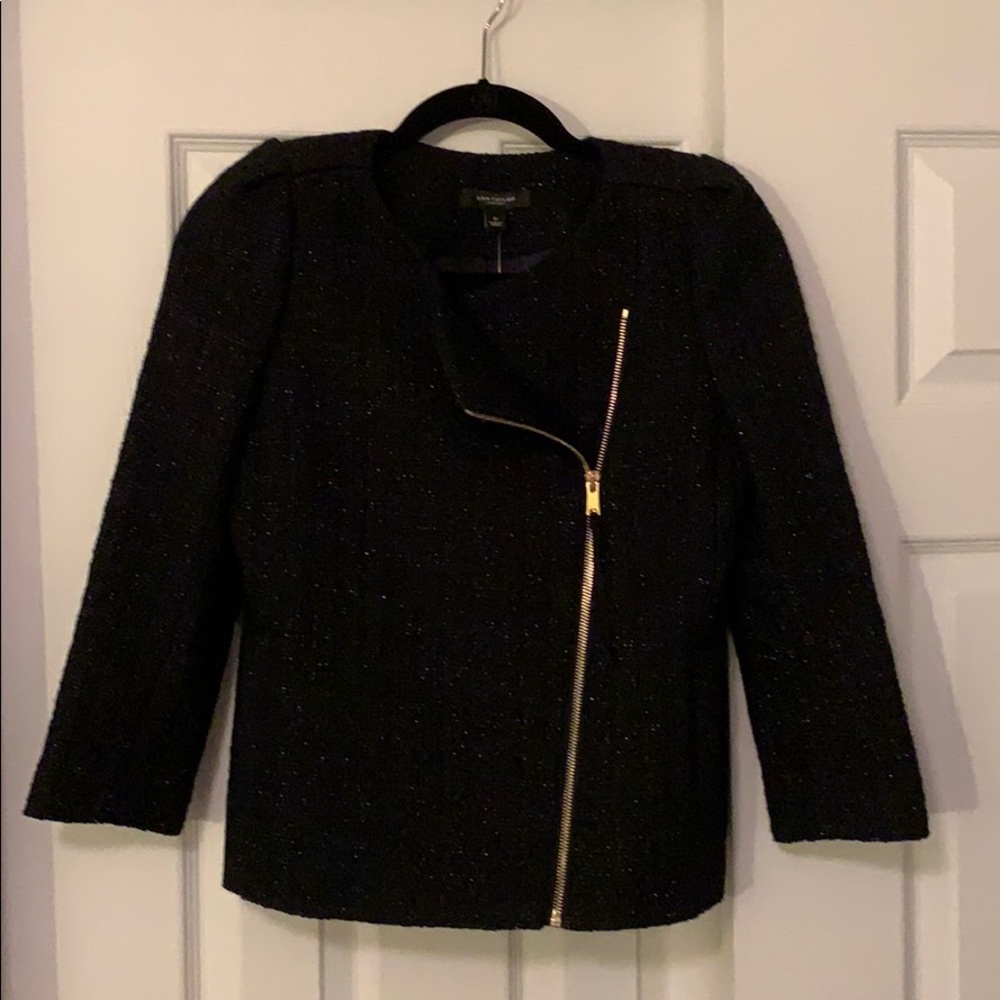 Ann Taylor Tweed Moto Jacket